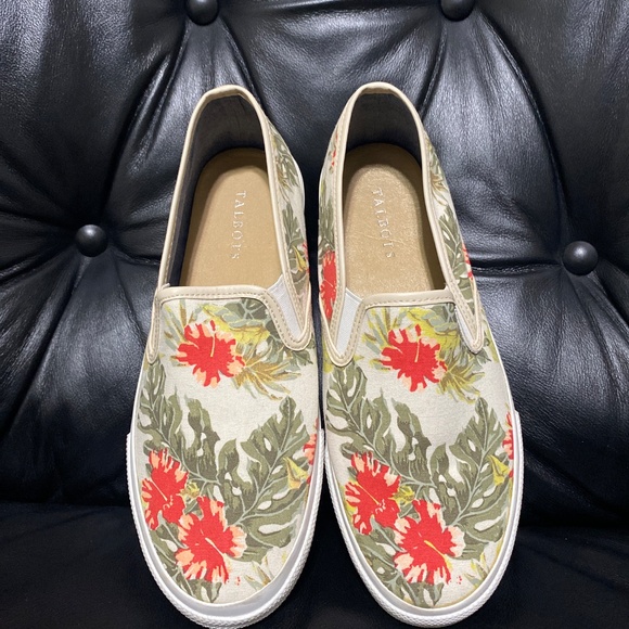 Talbots slip on canvas Loafers flats floral womens size 9 9m - Picture 9 of 9